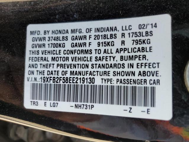 19XFB2F58EE219130 Honda Civic Lx