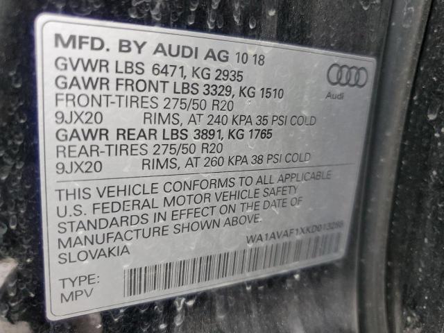 2019 AUDI Q8 PREMIUM - WA1AVAF1XKD013288