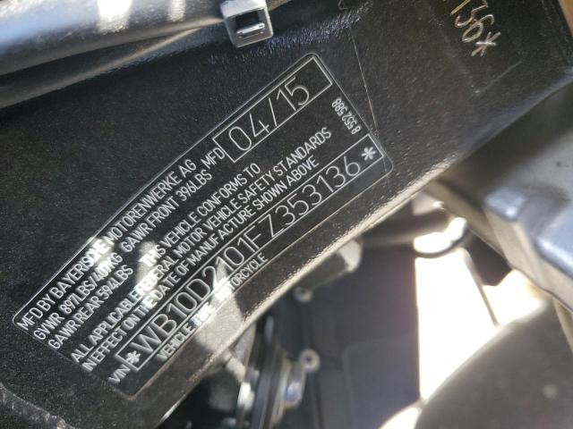 2015 BMW S 1000 RR - WB10D2101FZ353136
