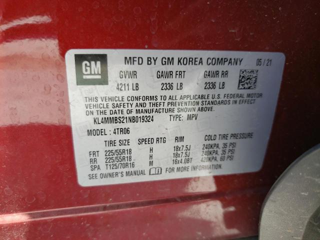 KL4MMBS21NB019324 2022 BUICK ENCORE, photo no. 13