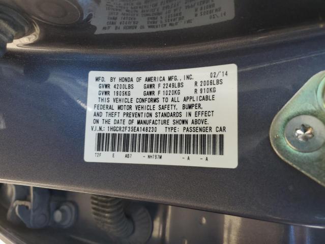 1HGCR2F35EA148230 Honda ACCORD LX