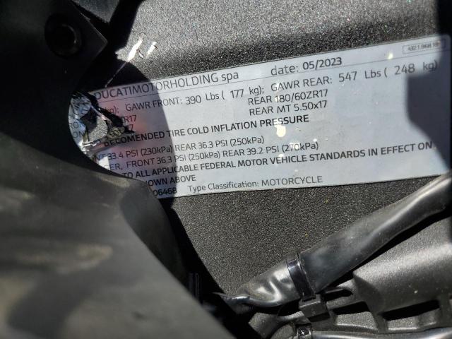 2023 DUCATI STREETFIGH ZDMFAKYW3PB006468