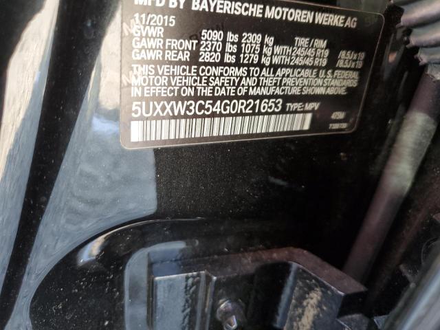 5UXXW3C54G0R21653 BMW X4 Xdrive28i
