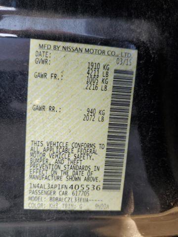 1N4AL3AP1FN405536 Nissan ALTIMA 2.5