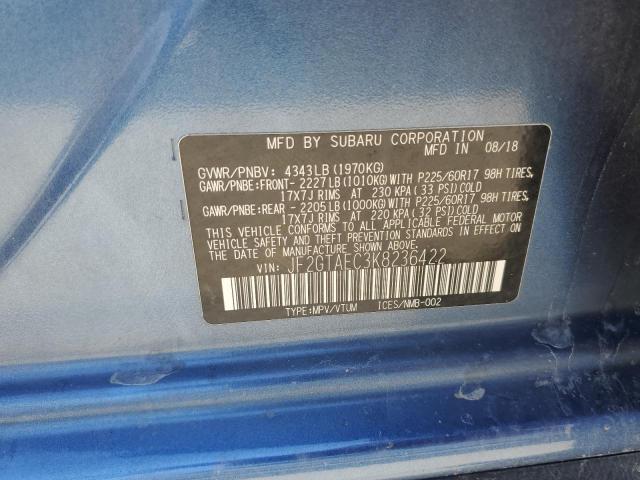 JF2GTAEC3K8236422 Subaru Crosstrek Premium