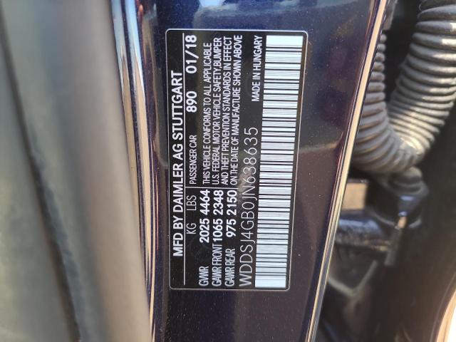 WDDSJ4GB0JN638635 Mercedes-Benz CLA 250 4MATIC