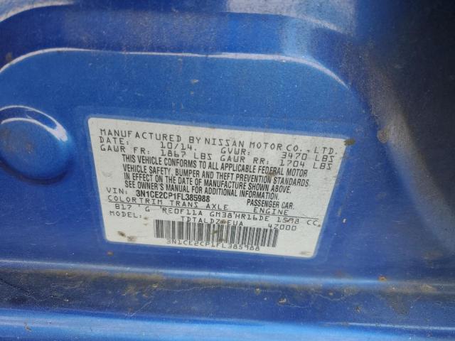 3N1CE2CP1FL385988 Nissan Versa Note S
