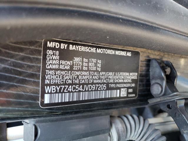 2018 BMW I3 REX - WBY7Z4C54JVD97205