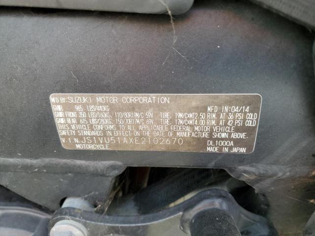 2014 SUZUKI DL1000 - JS1VU51AXE2102670