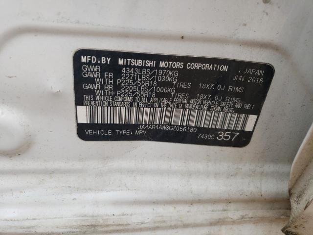 JA4AR4AW3GZ056180 Mitsubishi Outlander Sport Sel