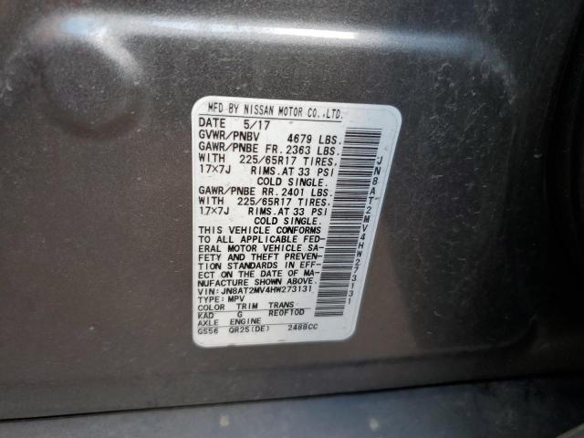 JN8AT2MV4HW273131 Nissan ROGUE S