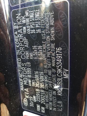 KNDCB3LC9K5349176 KIA NIRO FE
