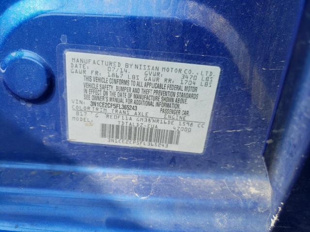 3N1CE2CP5FL365243 Nissan Versa Note S