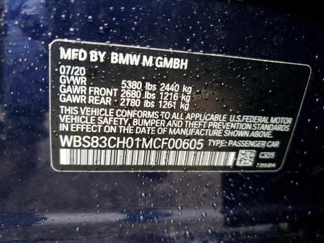 WBS83CH01MCF00605 BMW M5  12