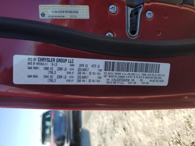1C4NJDEB7ED603290 Jeep Compass Latitude