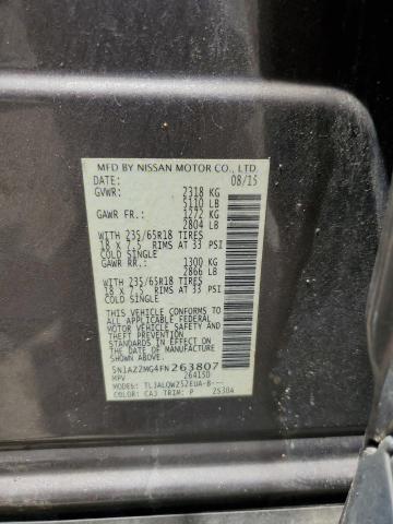 5N1AZ2MG4FN263807 Nissan MURANO S