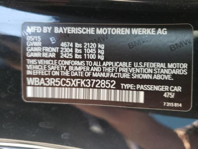 2015 BMW 435 XI WBA3R5C5XFK372852