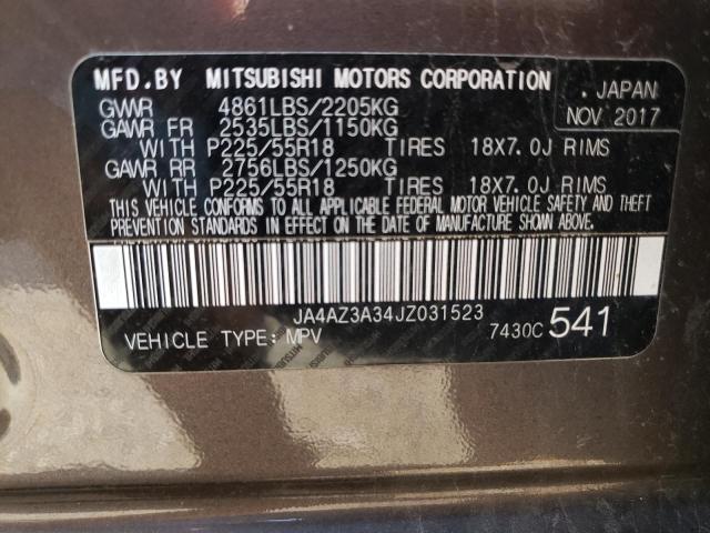 JA4AZ3A34JZ031523 Mitsubishi Outlander Se