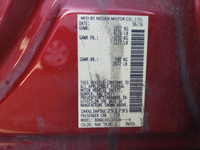1N4AL3AP3GC251795 Nissan ALTIMA 2.5