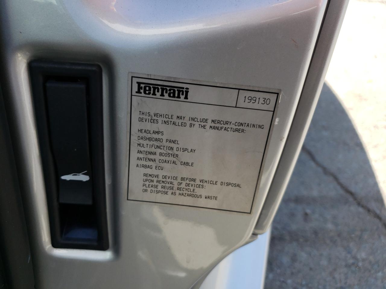 Salvage Motorcycles & Powersports 2009 FERRARI 430 SCUDERIA SPIDER