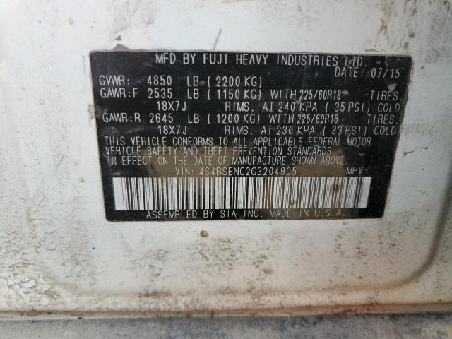 4S4BSENC2G3204905 Subaru Outback 3.6r Limited