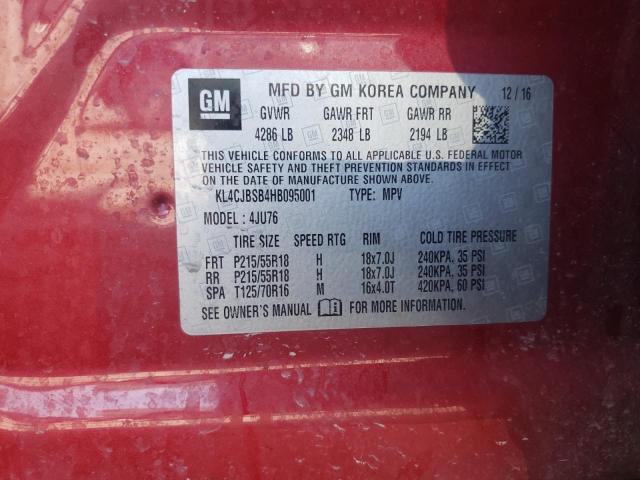 KL4CJBSB4HB095001 Buick Encore Preferred Ii