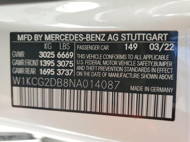 2022 MERCEDES-BENZ EQS SEDAN - W1KCG2DB8NA014087
