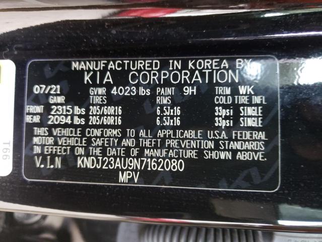 KNDJ23AU9N7162080 KIA SOUL LX