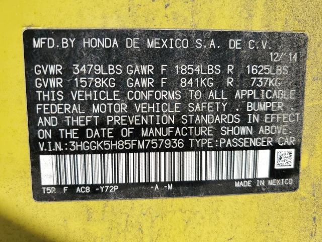 2015 HONDA FIT 3HGGK5H85FM757936
