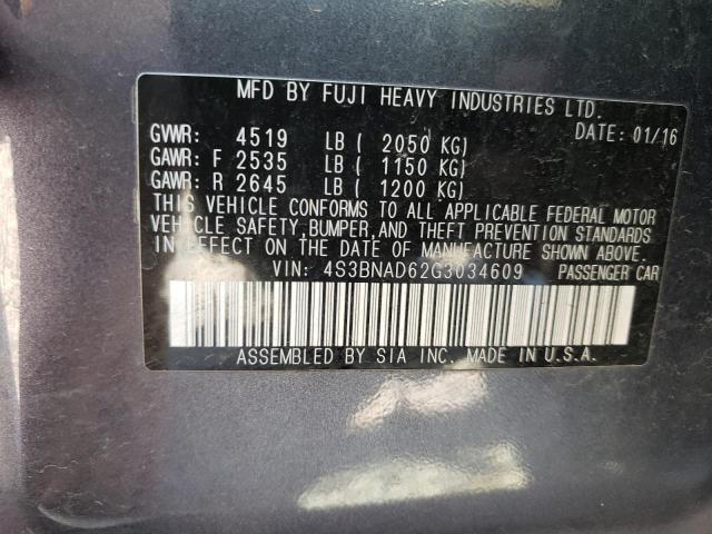 4S3BNAD62G3034609 Subaru Legacy 2.5i Premium