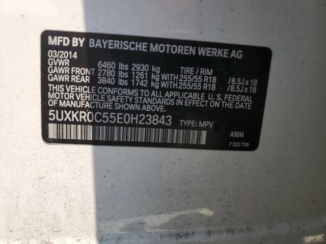 VIN 5UXKR0C55E0H23843 2014 BMW X5, Xdrive35I no.13