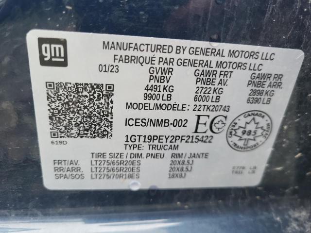 2023 GMC SIERRA K25 - 1GT19PEY2PF215422