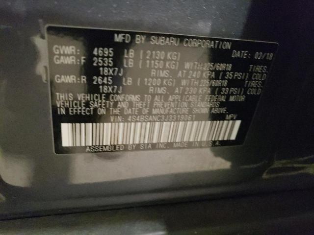 4S4BSANC3J3319061 Subaru Outback 2.5i Limited