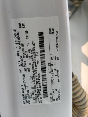1FTEW1E43KFA43656 Ford F150 Supercrew