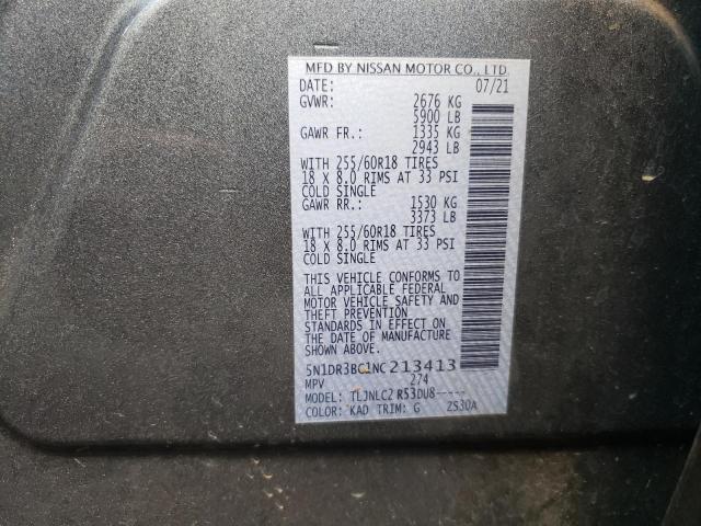 5N1DR3BC1NC213413 Nissan Pathfinder Sv