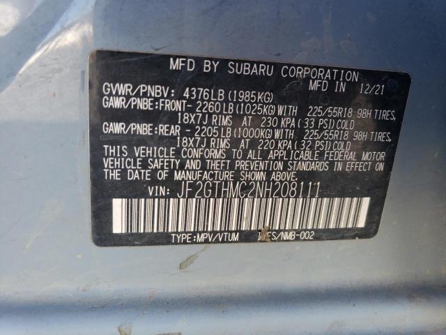JF2GTHMC2NH208111 Subaru Crosstrek Limited