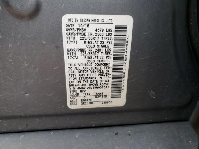 JN8AT2MV1HW005041 Nissan ROGUE S