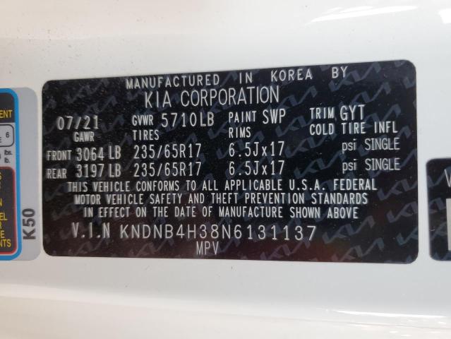 2022 KIA CARNIVAL L - KNDNB4H38N6131137