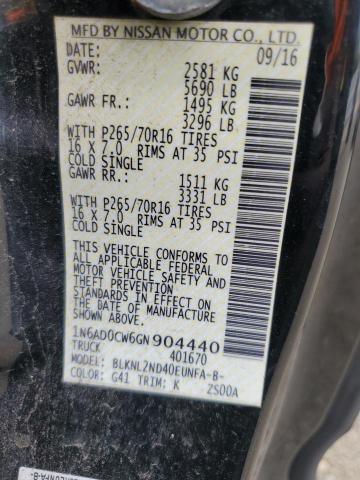 1N6AD0CW6GN904440 Nissan Frontier Sv