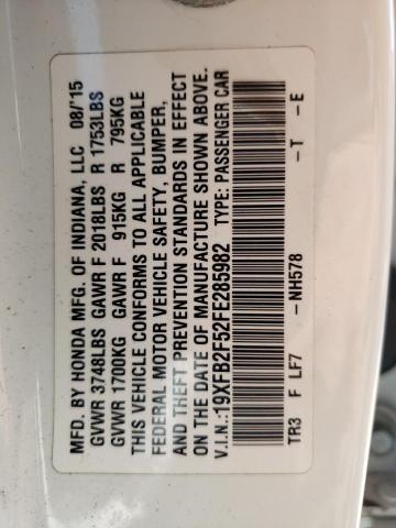19XFB2F52FE285982 Honda Civic Lx