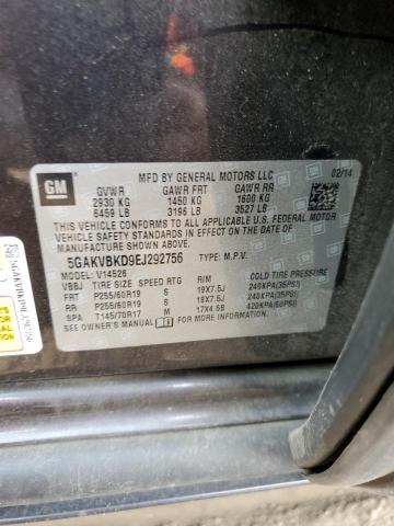 5GAKVBKD9EJ292756 Buick Enclave