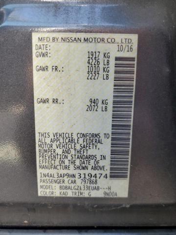 1N4AL3AP9HN319474 Nissan ALTIMA 2.5