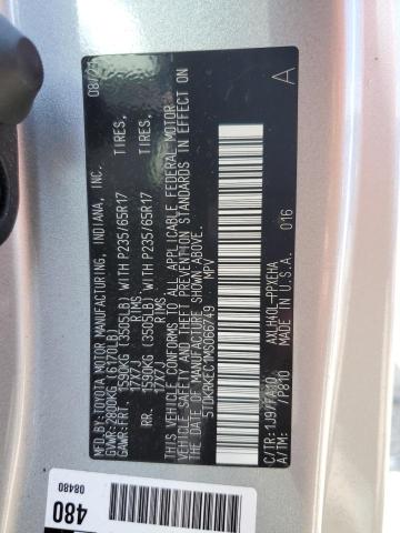 5TDKRKEC1MS066749 | 2021 TOYOTA SIENNA LE