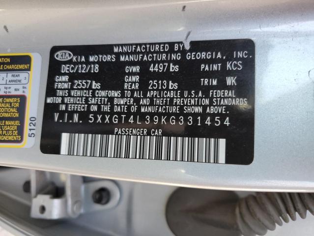5XXGT4L39KG331454 KIA Optima Lx