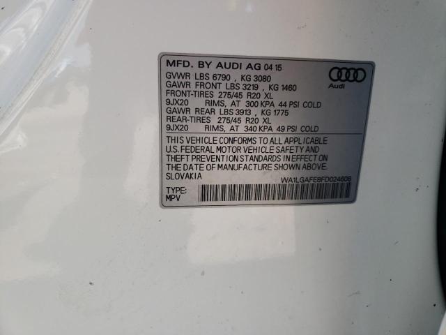 WA1LGAFE8FD024608 2015 AUDI Q7, photo no. 12