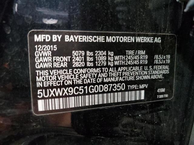 5UXWX9C51G0D87350 2016 BMW X3, photo no. 12