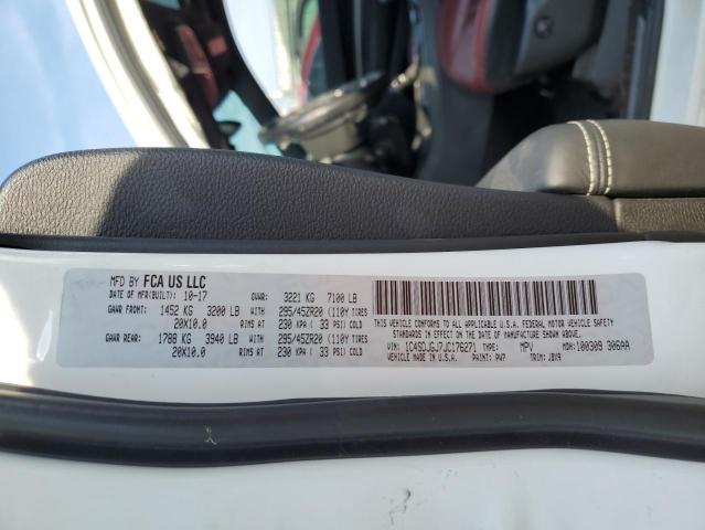 1C4SDJGJ7JC176271 Dodge Durango Srt