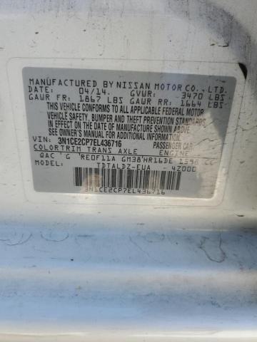 3N1CE2CP7EL436716 Nissan Versa Note S