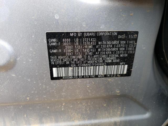 4S4WMAND7P3406801 Subaru Ascent Limited