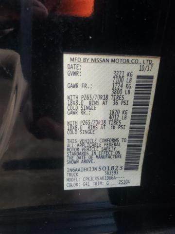 1N6AA1EK1JN501823 Nissan TITAN S